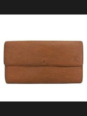 Louis Vuitton Epi Porte Feuille Sarah Leather Long Bifold Wallet